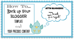How to Back Up Your Blog Content and Template on Blogger