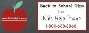 Back to School Tips from Kids Help Phone